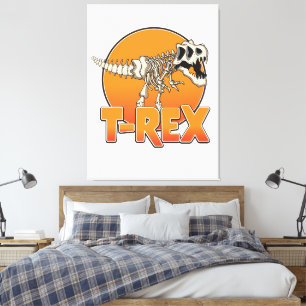 Toile Logo de dessin animé T-REX