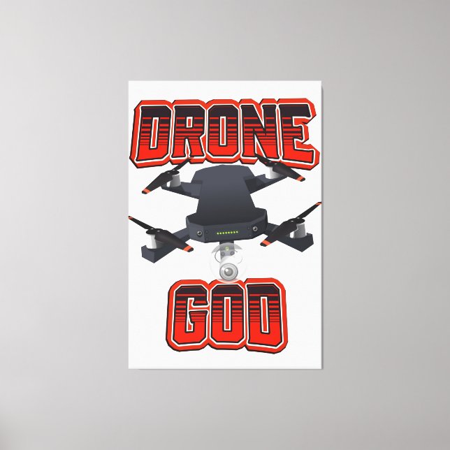 Toile Logo de Drone God (Recto)