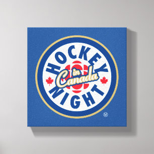 Toile Logo de la nuit du hockey au Canada