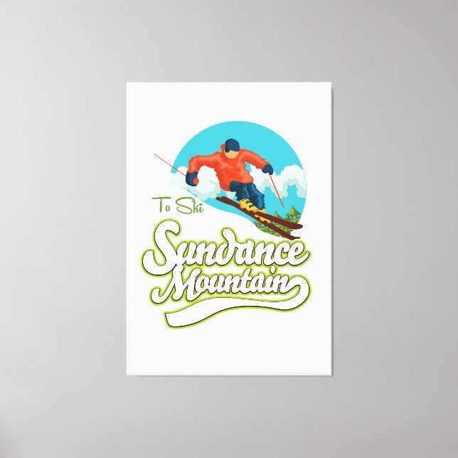 Toile Logo de ski Sundance Mountains (Recto)