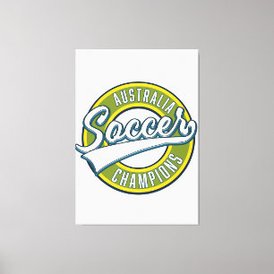 Toile Logo des champions australiens de football.