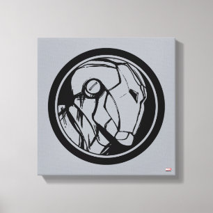 Toile Logo du profil d'Iron Man