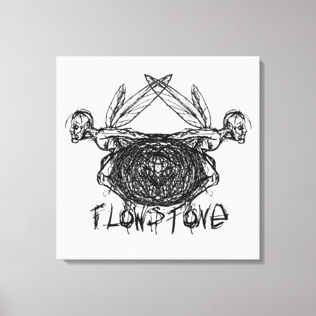 Toile Logo Flowstone Graphics Pixies (Recto)