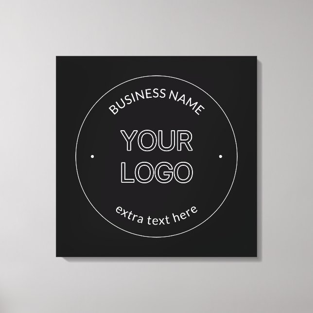 Toile Logo modifiable Remplacement et nom de l'entrepris (Recto)