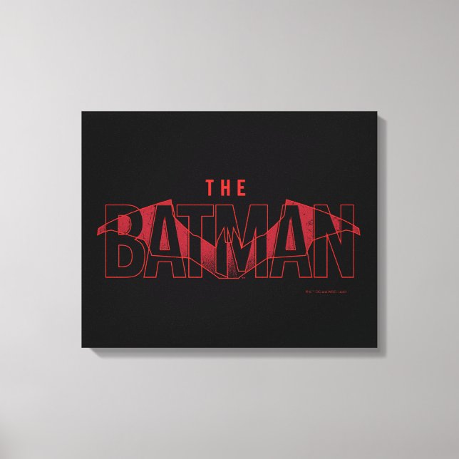 Toile Logo superposé de Batman Bat (Recto)
