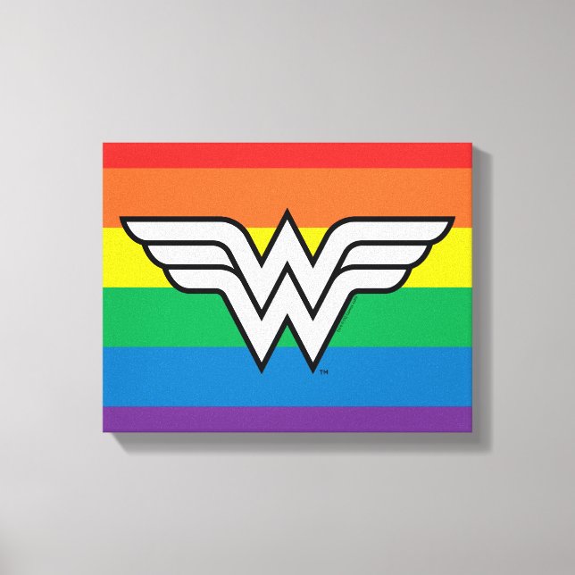 Toile Logo Wonder Woman Rainbow (Recto)
