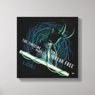 Toile Loki - Le Timeline Veut Rompre Libre