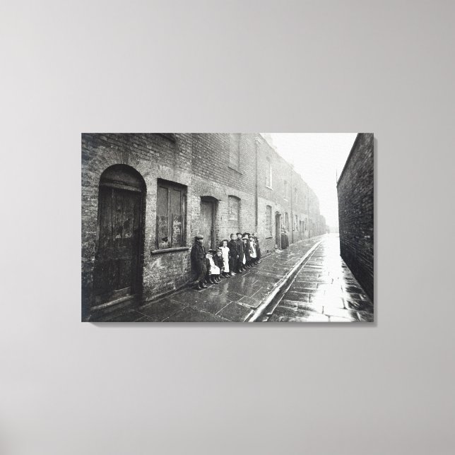 Toile London Slums, vers 1900 (Recto)