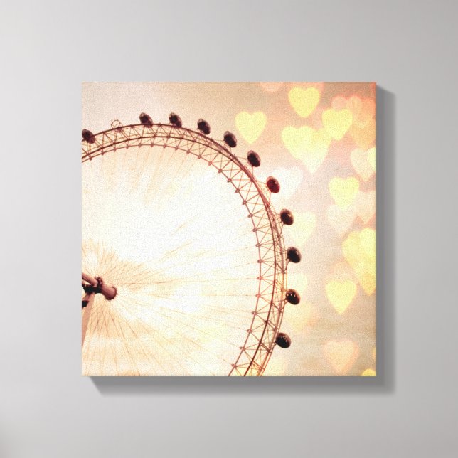 Toile Londres | Big Ben Photographie Filtrée Nuit (Recto)