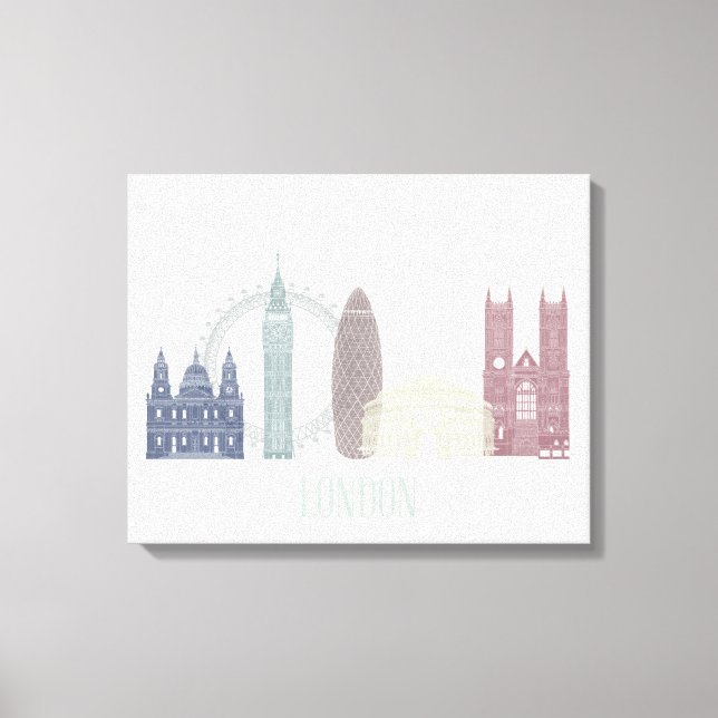 Toile Londres Skyline (Recto)