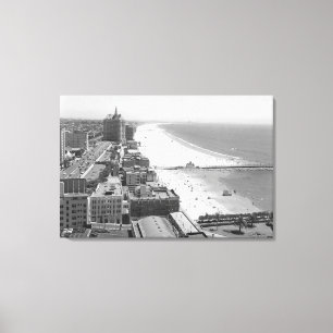 Toile Long Beach, California Coastline and Beach