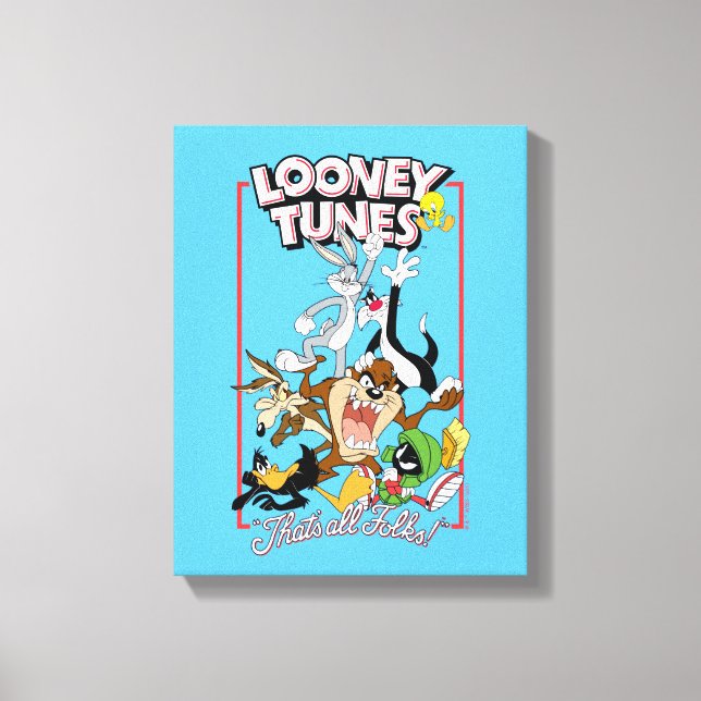Toile LOONEY TUNES™ "C'EST TOUS LES FOLKS!™" Pile de gro (Recto)