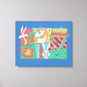 Toile LOONEY TUNES™ Motif Joyeuses Fêtes