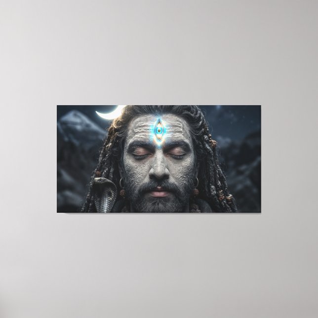 Toile Lord Shiva est traduit par Seigneur Shiva. (Recto)