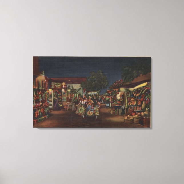 Toile Los Angeles, CA - Olvera Street (Recto)