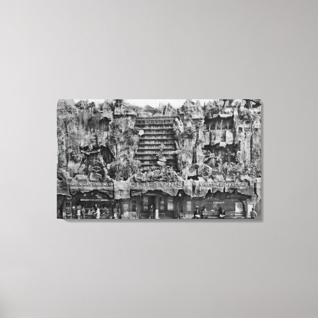 Toile Los Angeles, CA Vue des mers du Pacifique de Clift (Recto)