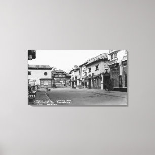 Toile Los Angeles, manière Chinatown de CA Ginling sur