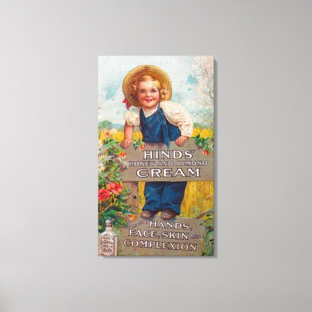 Toile Lotion au miel et à la crème d'amande (Recto)