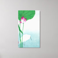 Lotus et White Heron, Koson, Ukiyo-e