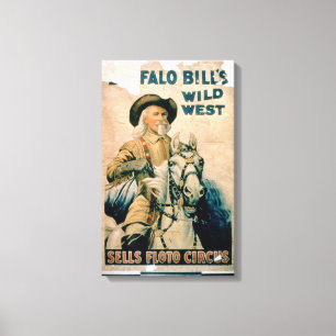 Toile "L'ouest sauvage de Buffalo Bill", cirque de Floto