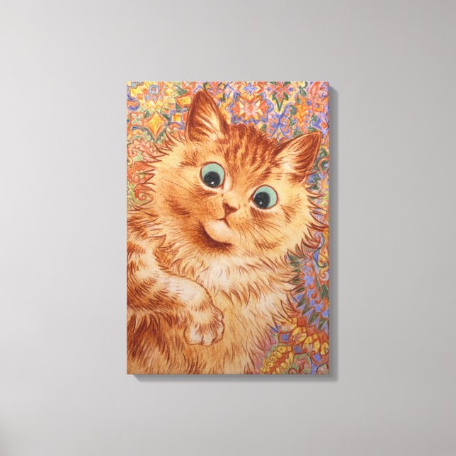 Toile Louis Wain Chat de gingembre étonné Chambre pour e (Recto)