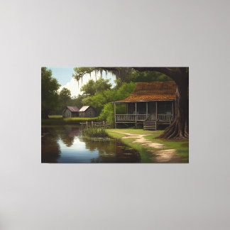Toile Louisiane Cabine, Louisiana Art, Culture Cajun