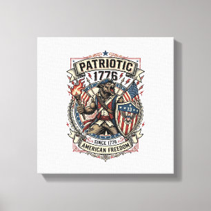 Toile Loup-garou patriotique Patriote Horreur Monstre Pa