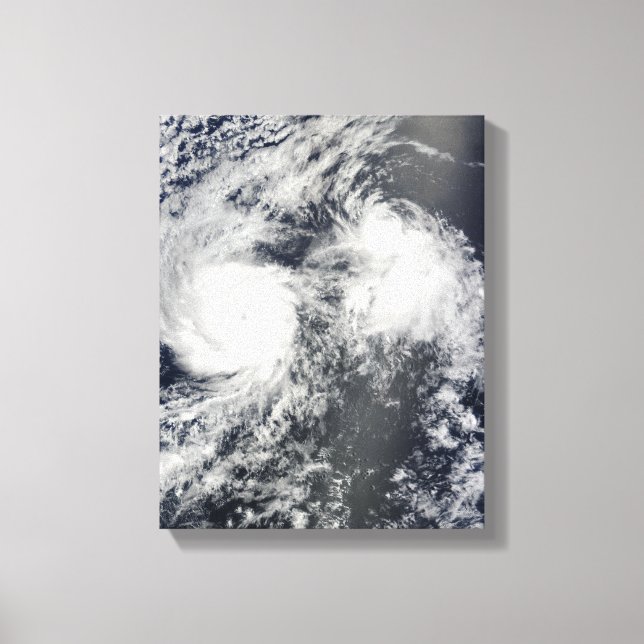 Toile L'ouragan Felicia et le cyclone Enrique à l'est de (Recto)