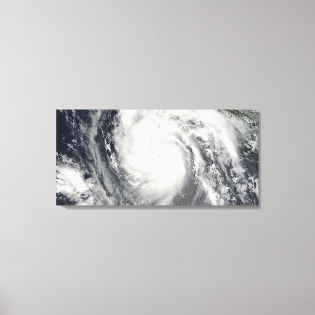 Toile L'ouragan Jimena approchant la Basse Californie (Recto)