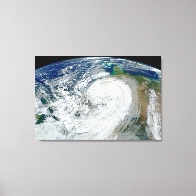 Toile L'Ouragan Sandy Le Long De La Côte Est Des États-U (Recto)