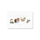 Love 4 photo moderne minimaliste cadeau personnali