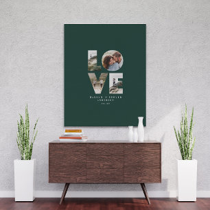 Toile Love 4 photo moderne minimaliste cadeau personnali