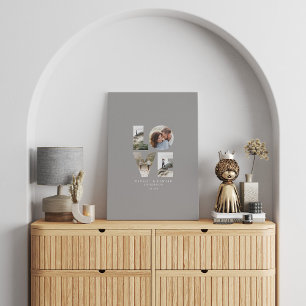Toile Love 4 photo moderne minimaliste cadeau personnali