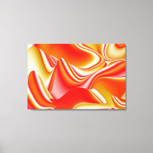 Toile Love and Gold Abstrait 3D Rainbowart