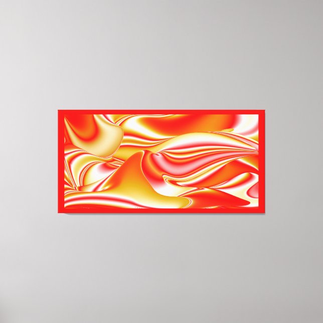 Toile Love and Gold Abstrait 3D Rainbowart (Recto)