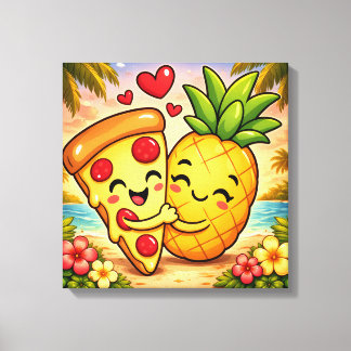 Toile Love at First Slice - Pizza Meets Pineapple