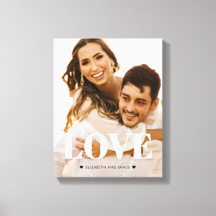 Toile Love Fiançailles Photo Canvas Imprimer