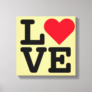 Toile Love Heart Mariage Nouveau marié Maison Décor To