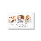 Love in Black Heart Script Photo Collage personnal