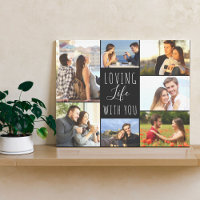 Love Life with You 7 Photo Collage - Noir