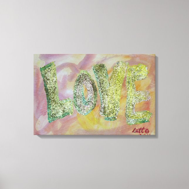 Toile Love Summer Glow Peinture Canvas Imprimer (Recto)