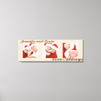 Love Toujours personnalisé triptyque photo art tau