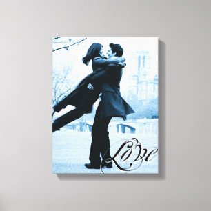 Toile Love Typographie Votre Modèle photo Enveloppé Canv