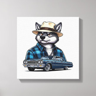 Toile Lowrider Wolf