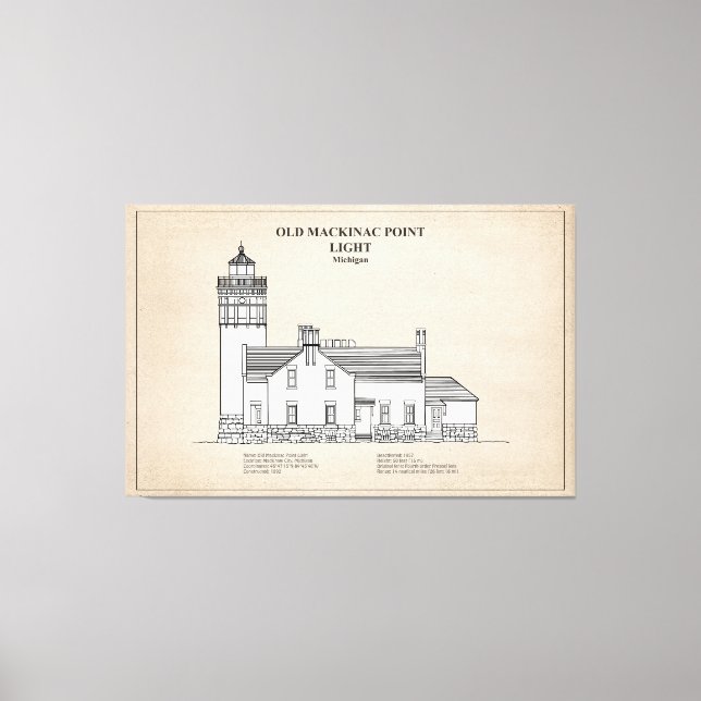 Toile Lumière Old Mackinac Point - Michigan - SBD (Recto)