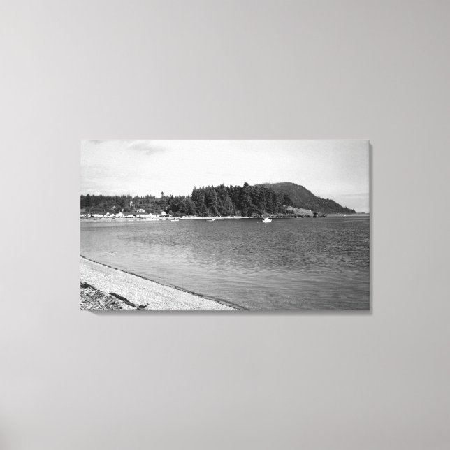 Toile Lummi Island, WA - Vue de Lago Bay (Recto)