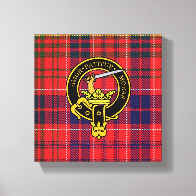 Toile Lumsden Scottish Crest et Tartan Canvas (Recto)