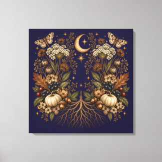 Toile Lune de papillon de citrouille Whimsigoth Vintage