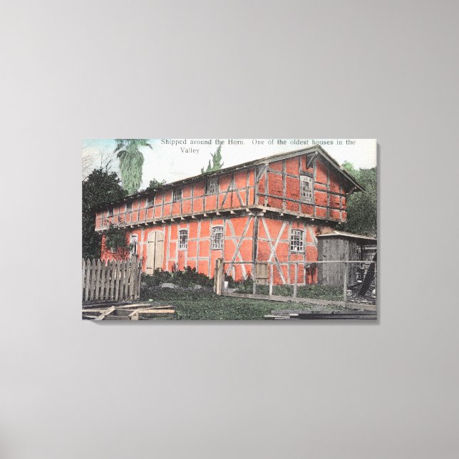 Toile L'une des plus vieilles maisons de la vallée (Recto)