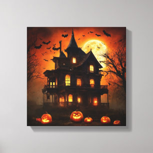 Toile Lune Halloween Haunts